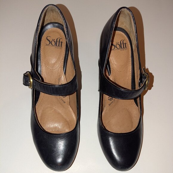 Söfft Premium Leather Mary Jane Pumps in Black – Size 10 - Picture 1 of 9